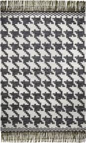 Teppich kurzflor grau schwarz weiß gestreift designer wohnzimmer rechteckig neu. Esprit Kurzflor Kelim Teppich Aus Wolle Houndstooth Schwarz Weiss Grau Outlet Teppiche