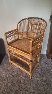 Vintage Rattan Bamboo Cane Wicker Arm Chair Brighton Pavilion Goldhill Style Perfect Caning Boho Chic Free Delivery Available By 4tr Bamboo Canes Rattan Wicker