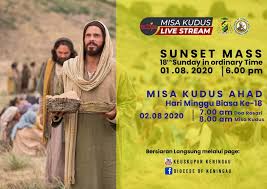 Renungan hari minggu biasa xv: Jadual Misa Kudus Livestream Diocese Of Keningau Facebook