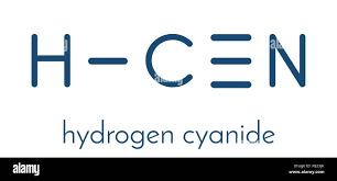 Hydrogen Cyanide Hcn Poison Molecule Has Typical Almond Like Odor Skeletal Formula Stock Vector Image Art Alamy