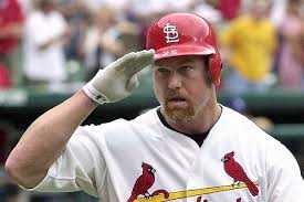 Mark Mcgwire Who Broke Roger Maris Single Season Home Run Record Later Found To Have Been Fuelled St Louis Baseball Famous Baseball Players Baseball Players