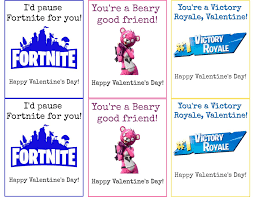 Fortnite Birthday Card Printable Free Free Printable Fortnite Valentines Fortnite Valentines Free Fortnite Printables Valentine Day Cards Free Valentine Cards Valentines Printables Free