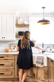 21 posts related to modern white oak kitchen cabinets. White And Wood Kitchen Reveal Part 2 Maison De Pax