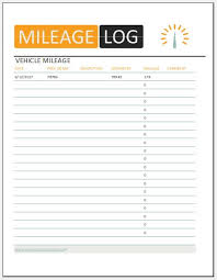 15 Vehicle Mileage Log Templates For Ms Word Excel Word Excel Templates
