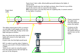 Series connection of lighting points. I Am Trying To Wire Three Lights To One Switch I Have The Correct Wiring For The First Light However When I Wire The