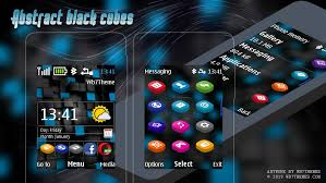 Download now download the offline package: Abstract Black Cubes Swf Day Night Theme X2 00 X2 02 206 207 208 515