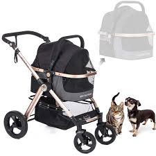 Hpz Pet Rover Prime 3in1 Luxury Dog Cat Pet Stroller Travel Carrier Car Seat Stroller With Detach Carrier Pumpfree Rubb Pet Stroller Dog Stroller Luxury Dog