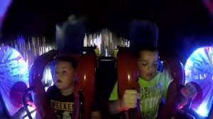 But on this particular 'shot', something went badly wrong… the ride was stuck for an hour. Little Boy Comforts Friend On Scary Slingshot Ride Jukin Media Inc