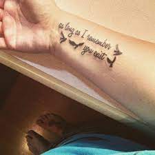 In Loving Memory Of Loved Ones Who Have Flown Home Sister Tattoos Quotes Sister Tattoo Quotes Tattoo Quotes