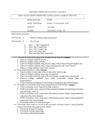 Contoh soal kasus uji kompetensi. Soal Akademi Kebidanan