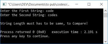 The way you see that each character is a unit of writing is called grapheme. C Program To Compare Two Strings