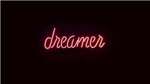 Papers Co Desktop Wallpaper Ay56 Dreamers Neon Sign Dark Illustration Art Wallpaper Notebook Computer Wallpaper Desktop Wallpapers Desktop Wallpaper Quotes