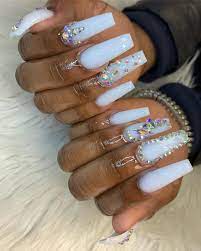 Nails By Marii Mariiso Dopee On Instagram Happy Prom Razzledazzle Normal Client N O T Prom T Acrylic Nail Shapes Square Acrylic Nails Perfect Nails
