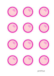 Etiquettes Rondes Et Roses Couronne Princesse Cupcake Toppers Free Princess Cupcake Toppers Handmade Tags