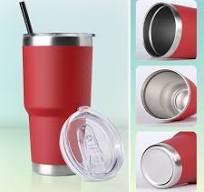 Amazon.com | DOMICARE 30 oz Tumbler with Lid and Straw, Stainless Steel  Tumblers Bulk, Insulated Vacuum Double Wall Travel Coffee Mug, Durable  Powder ...