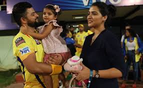 Suresh raina announced on saturday that the wait for the arrival of his daughter had begun. Ipl 2019 Ms Dhoni Suresh Raina Celebrates Csk S Win Over Dc With Daughters Ziva Gracia Crickettimes Com