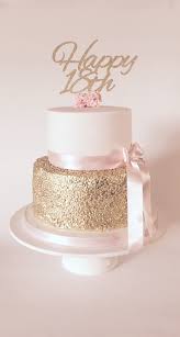 Decorated Rose Gold 18th Birthday Cakes For Girls Rose Gold Sequin 18th Ladies Birthday Cake Birthday Ladies Birth 18th Birth B 18th Birthday Cake 16 Birthday Cake 18th Birthday Cake For Girls