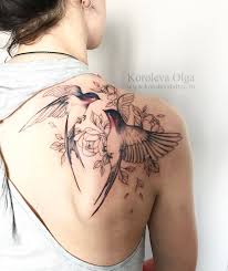 Just Had This Tattoo Done Same Placement On Skin This Is Beautiful Delighted Bird Tattoos For Women Flower Tattoo Shoulder Bird And Flower Tattoo