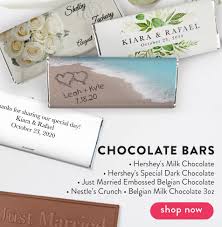 Personalized candy makes a truly unique wedding favor for your wedding guests. Personalized Wedding Favors Personalized Chocolate Candy