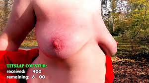 Titslap Counter: 1000 slaps to her naked tits | xHamster