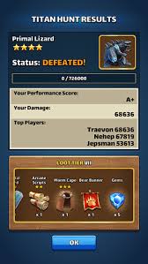 * 3.3% is close to the average damage required from members of a 30 strong alliance. Resume Of How Titan Loot Works Tiers Scores Theories Player Guides Empires Puzzles Community Forum