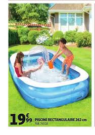 Offre Piscine Rectangulaire 262 Cm Chez Auchan
