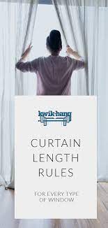 Curtain Length Rules For Every Type Of Window Curtains Up Blog Kwik Hang Curtain Length Curtains Types Of Window
