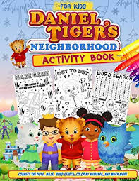 Take a deep breath and relax with these free mandala coloring pages just for the adults. Daniel Tiger S Neighborhood Activity Book Daniel Tiger Activity Book For Kids With Fantastic Coloring Color By Numbers Connect The Dots Word Search And More Jones Brian 9798661222527 Amazon Com Books