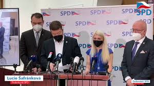 Lucie šafránková, poslankyně parlamentu čr za hnutí svoboda a přímá demokracie (spd). Tomio Okamura Tiskova Konference Hnuti Spd 1 4 2021 Youtube