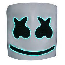 The ~unmasking~ actually happened in part thanks to skrillex, who. Marshmallow Cos Electric Syllable Dj Marshmello With The Same Head Set Halloween Live Performance Mask Halloween Cosplay Ledmask Boys Costume Accessories Aliexpress