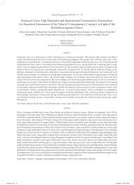 Pdf Financial Crisis Fiqh Muamalat And International Commutative Transactions An Empirical Assessment Of The Value Of Contemporary Currency In Light Of The Prohibition Against Gharar