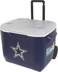 Coleman 60 Quart Performance Nfl Wheeled Cooler Dallas Cowboys Walmart Com Walmart Com