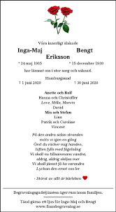 May 22, 2021 · med brudslöja handbroderad av mamman och krona som tillhörde trollhättans kyrka vigdes anna kristina med sin kjell i trollhättans kyrka. Dodsannonser Sok Efter Dodsannonser Pa Familjesidan Se