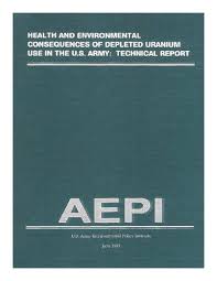 Depleted uranium is known to cause birth defects after uranium dust had been inhaled or drank after it leeched into the water system. Pdf Health And Environmental Consequences Of Depleted Uranium Use In The U S Army Technical Report Francisco A Tomei Torres Academia Edu