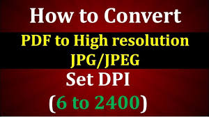 How To Convert Pdf To High Resolution Jpg Converter High Resolution Pdf