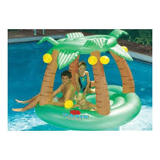 Swimline Tropical Oasis Island Pool Floats For Kids Pool Toys Swimming Pool Floats