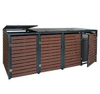 4x copribidoni box spazzatura rifiuti HWC-K14 84x264x119cm ...