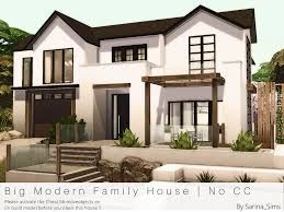 Are your sims having trouble focusing due to the tragic loss of a loved one? The Sims Resource Big Modern Family House No Cc