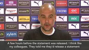 Pep guardiola not focused on breaking winning record #manchester_city #football #313663. Not A Sport Pep Guardiola Press Conference Cut Short By Man City As Boss Slams Super League Eurosport