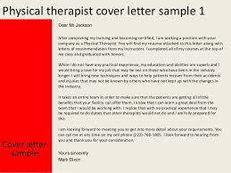 Physical Therapist Cover Letter