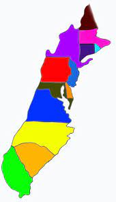 13 Colonies Map Without Names Task 1 - The Thirteen Colonies