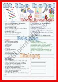 It S A Role Play Depicting A Situation At A Hotel Students Learn About Booking A Bedroom And Complaini English Lessons Learn English English Language Teaching