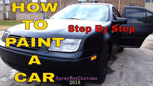 How To Paint A Car At Home 100 Paint By Urekem Flat Matte Satin Black Paint Job Youtube