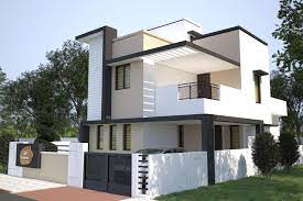 Elevations Of Residential Buildings In Indian Photo Gallery Google Search South Facing House Modern Small House Design Bungalow House Design