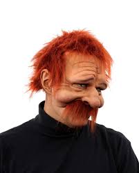 Rusty, Red Haired Jolly Man Male Character Half Latex Face Mask