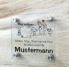 Wähle einfach ein design aus und füge einen persönlichen text hinzu. Lustiges Turschild Witzige Familie Individuell Gestalten Acrylglas 20 X 20 Cm Ebay