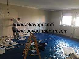 Beton görünüm üzerine boya yapılır mı ? Duvar Kagidi Ustune Alci Yapilirmi