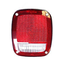 Crown Automotive J8129642 Tail Light Lens For 76 06 Jeep Cj Wrangler Yj Tj Unlimited Quadratec