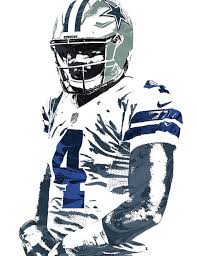 The dallas cowboys saw quarterback dak prescott injured and lost for the season. Dak Prescott Dallas Cowboys Pixel Art 4 Art Print By Joe Hamilton