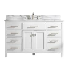 The glacier bay willowridge 18.5 in. Design Element Valentino 54 In White Undermount Single Sink Bathroom Vanity With White Natural Marble Top In The Bathroom Vanities With Tops Department At Lowes Com